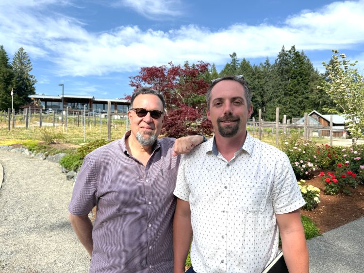 (Carl with Michael, Blue Grouse)